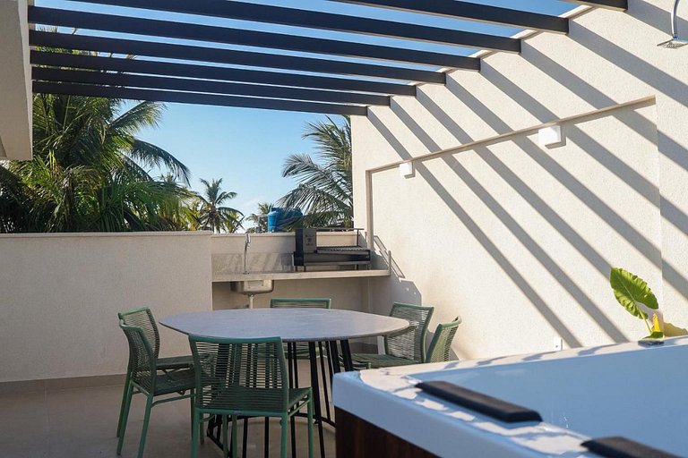 apartamento pé na areia da praia do do Maceió frente ao mar