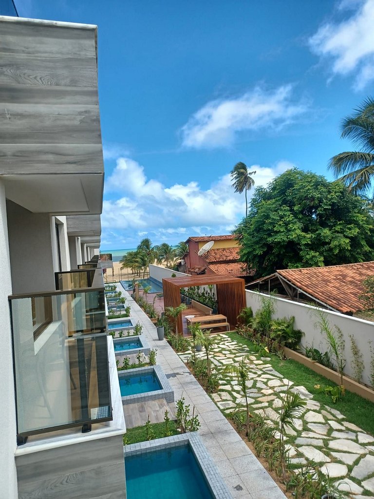apartamento pé na areia da praia do do Maceió frente ao mar