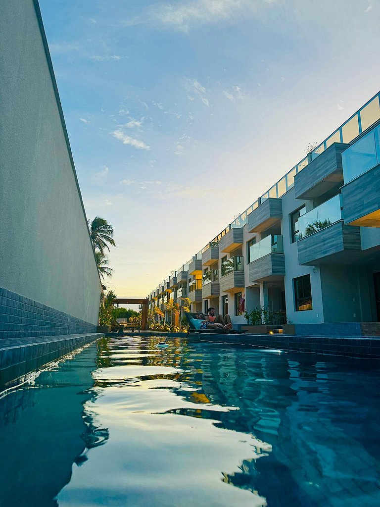 apartamento pé na areia da praia do do Maceió frente ao mar