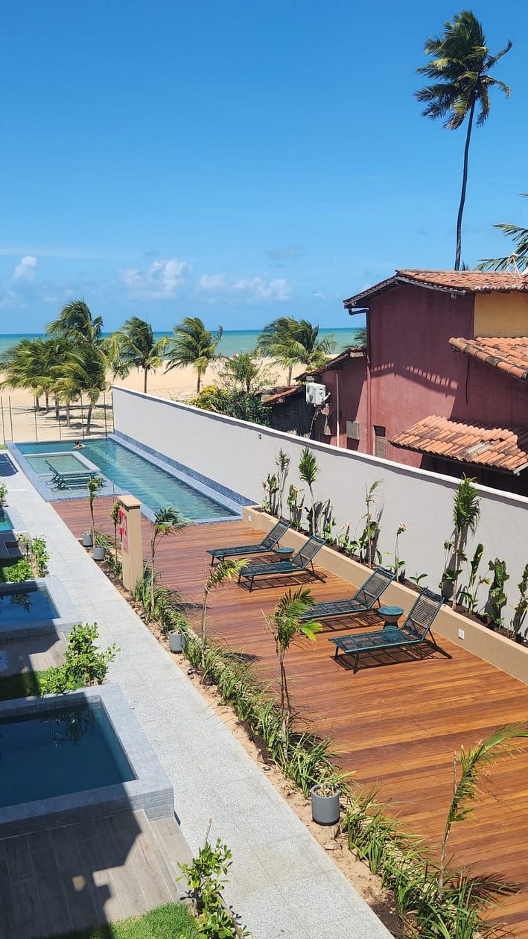 apartamento pé na areia da praia do do Maceió frente ao mar