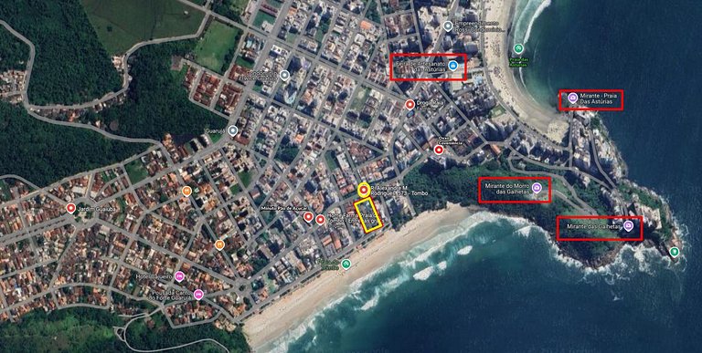 25C - Pé na Areia da Praia do Tombo + Roupas de cama + Vivo