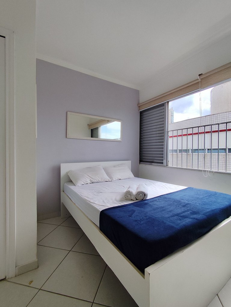apartamento pé na areia da praia do tombo frente ao mar