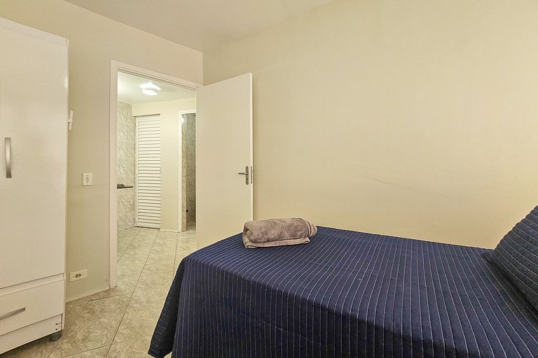 Apartamento pé na areia da praia do Tombo em Frente ao mar