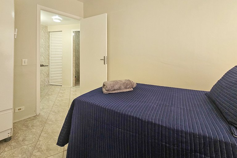 Apartamento pé na areia da praia do Tombo em Frente ao mar