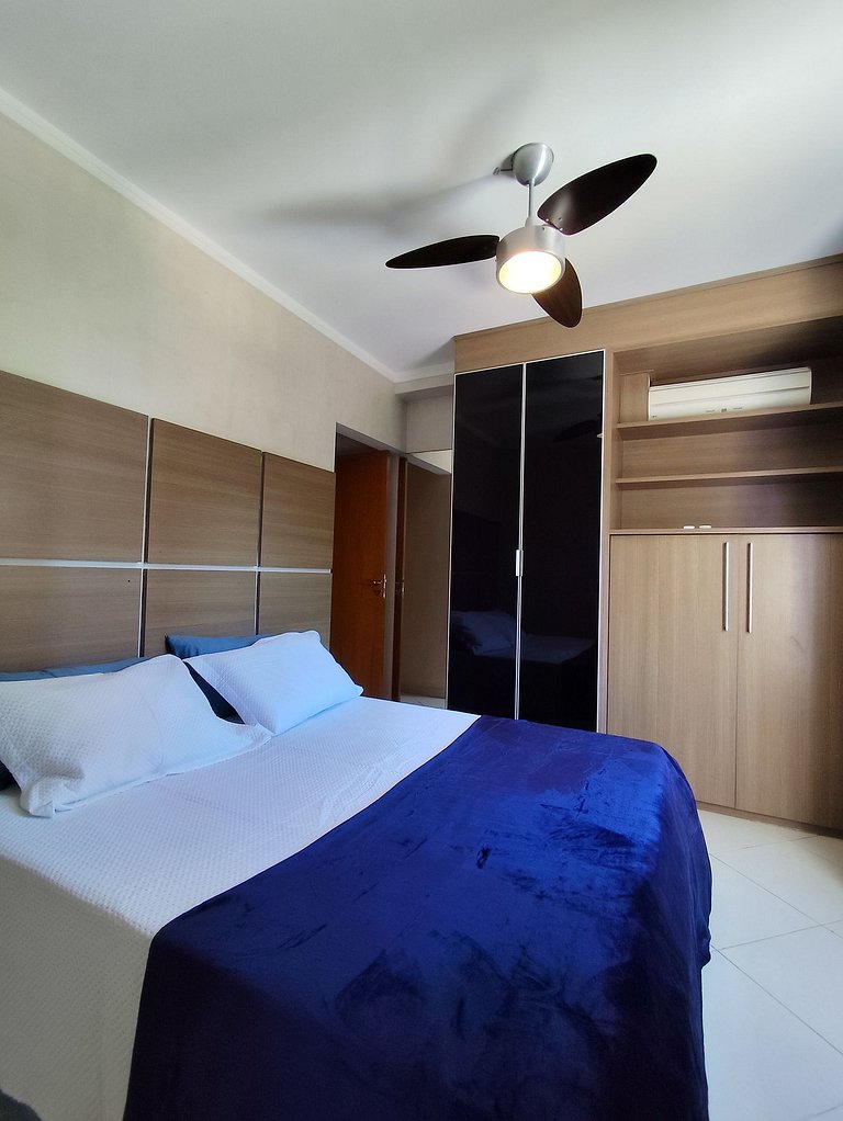 Apartamento pé na areia da praia das Astúrias Frente ao mar
