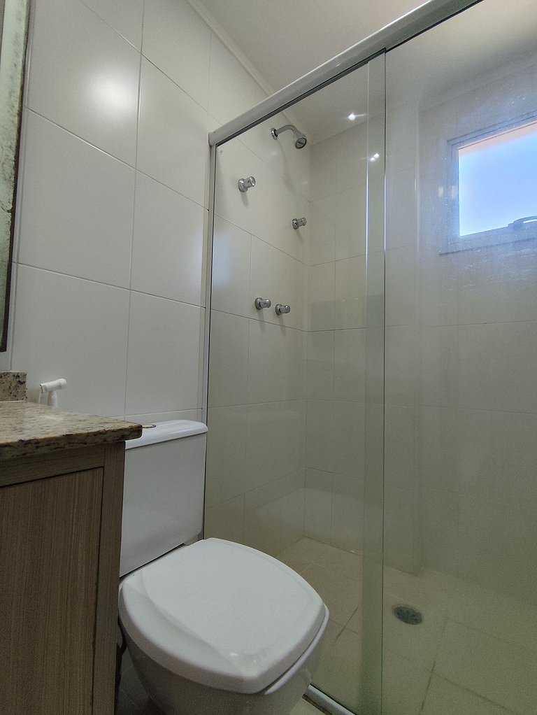 Apartamento pé na areia da praia das Astúrias Frente ao mar