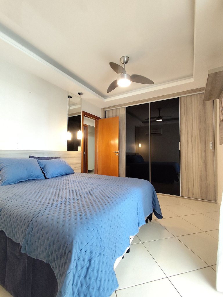 Apartamento pé na areia da praia das Astúrias Frente ao mar