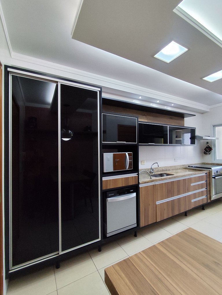 Apartamento pé na areia da praia das Astúrias Frente ao mar