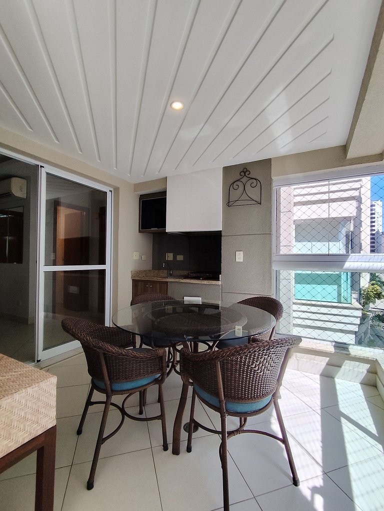 Apartamento pé na areia da praia das Astúrias Frente ao mar