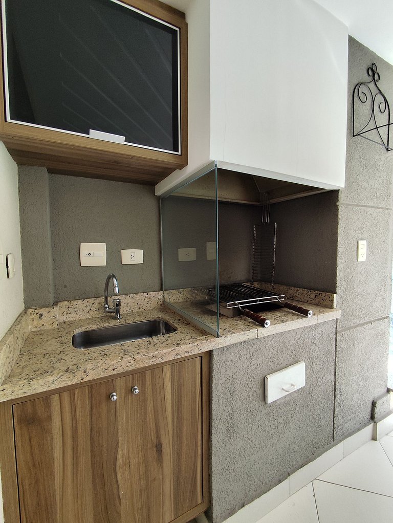 Apartamento pé na areia da praia das Astúrias Frente ao mar