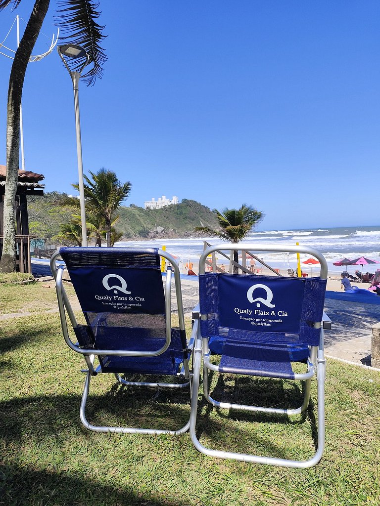 apto pé na areia praia do tombo frente ao mar bandeira azul