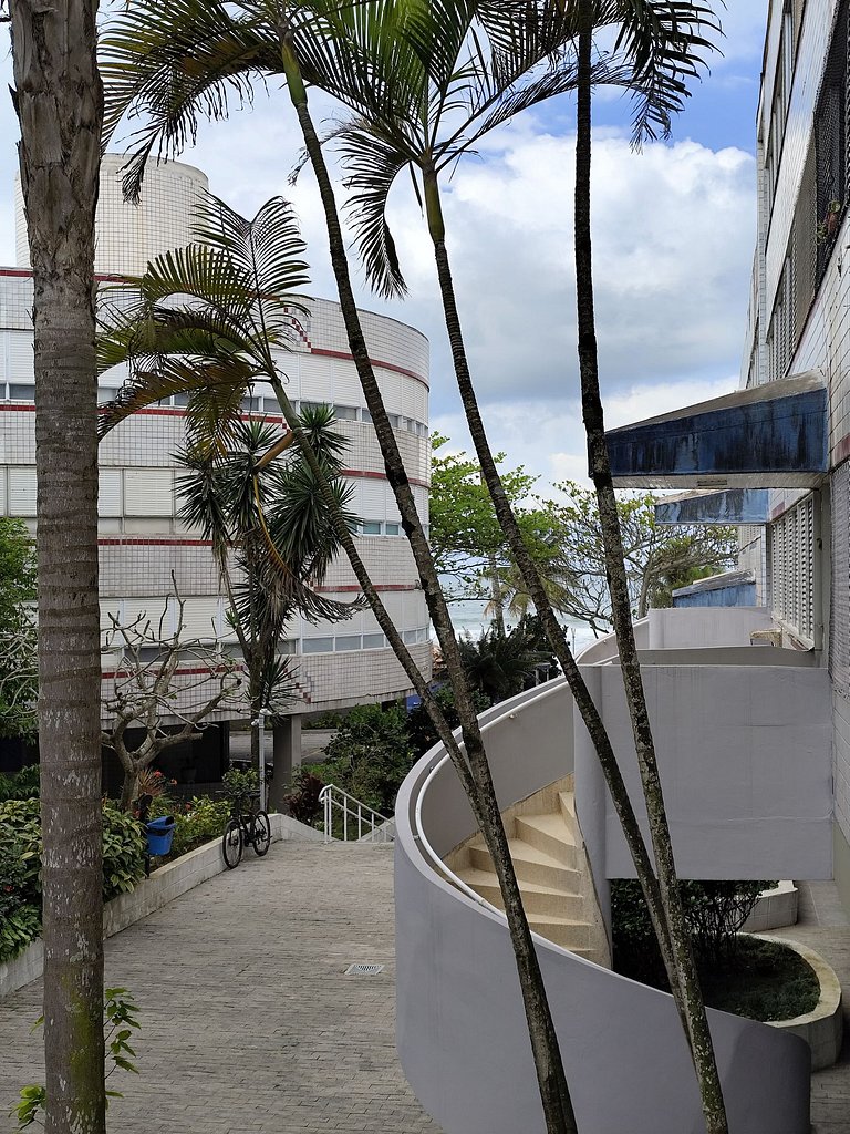 apto pé na areia praia do tombo frente ao mar bandeira azul