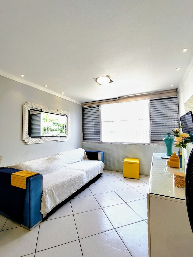 apartamento pé na areia da praia do tombo frente ao mar