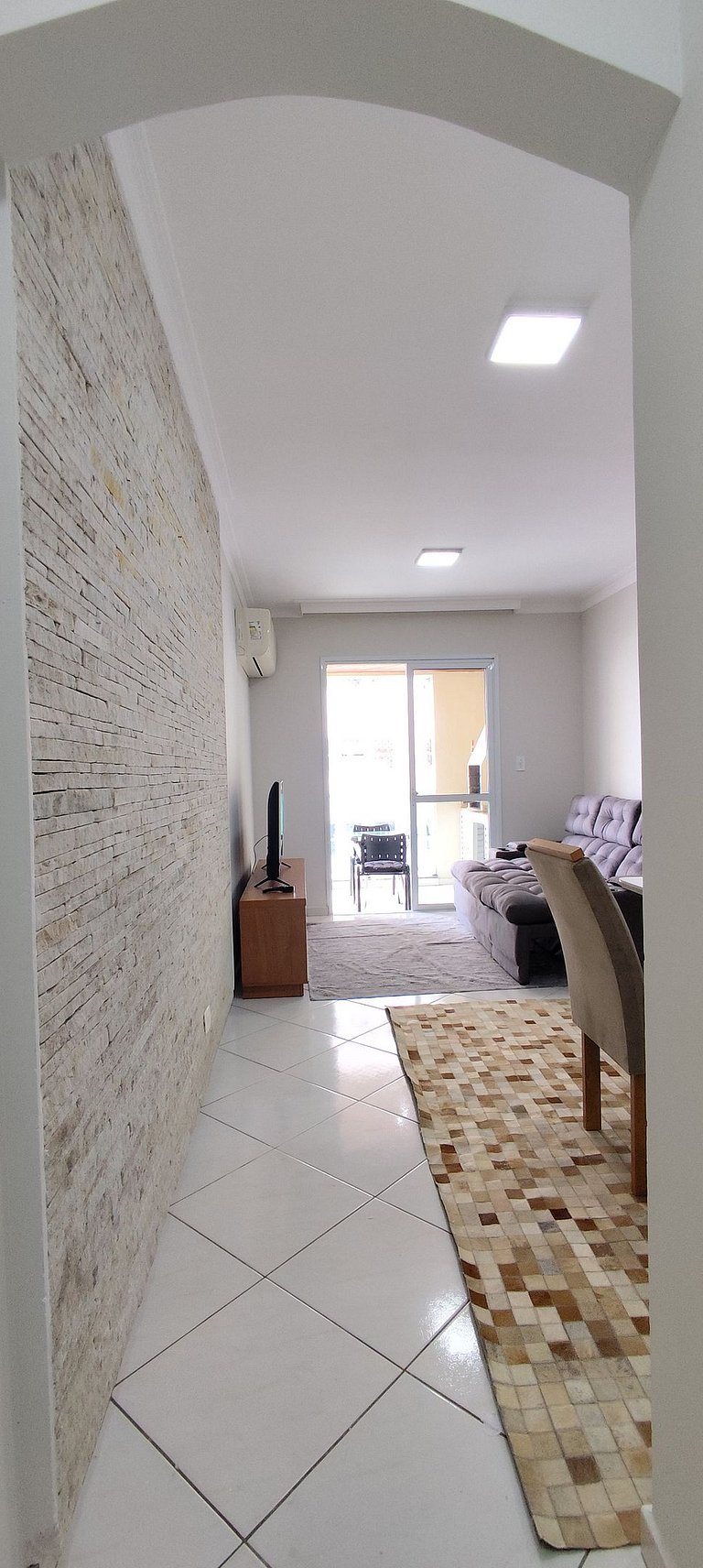 Apartamento pé na areia da praia das Astúrias Frente ao mar