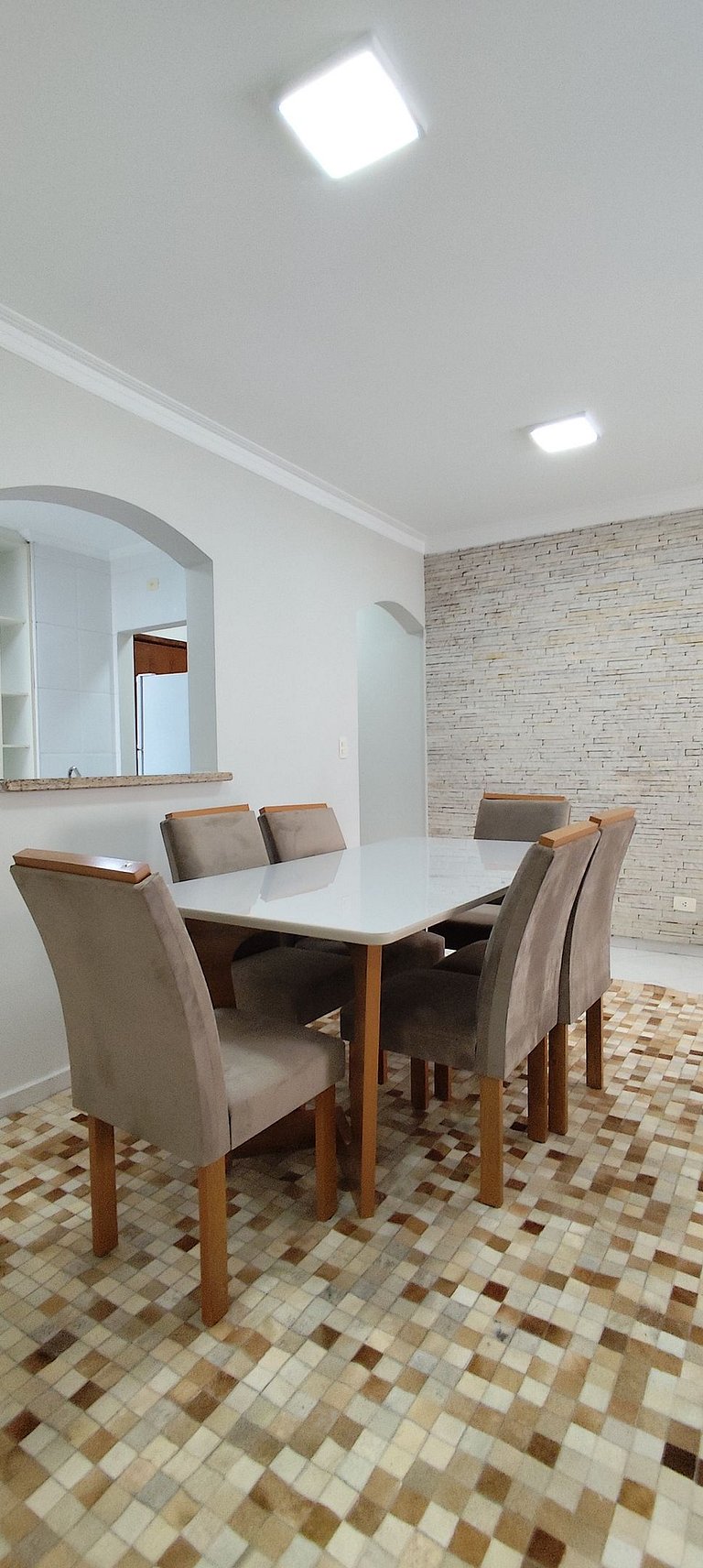 Apartamento pé na areia da praia das Astúrias Frente ao mar