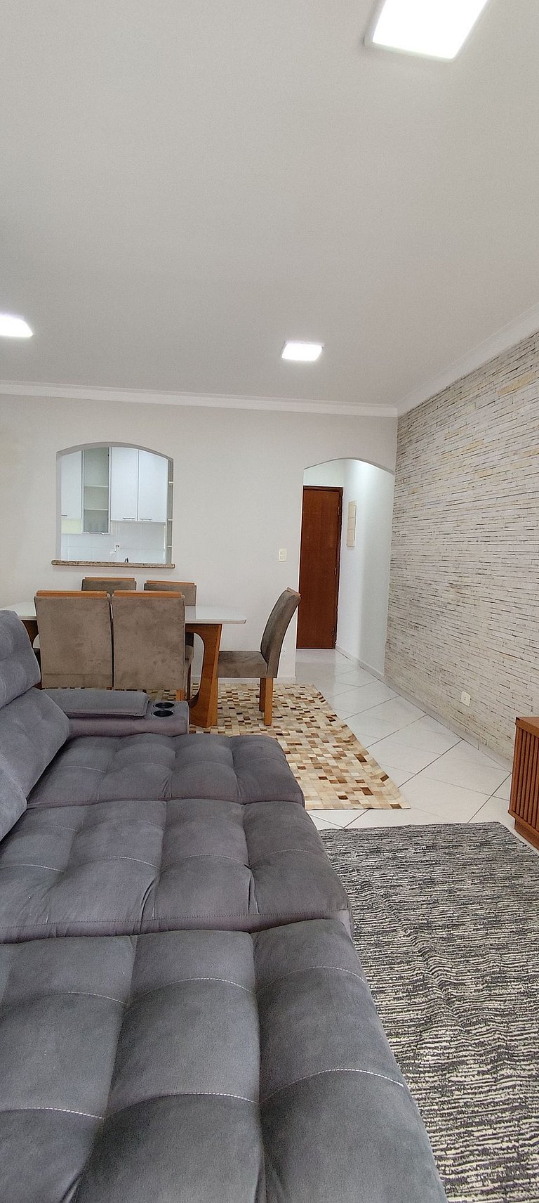 Apartamento pé na areia da praia das Astúrias Frente ao mar