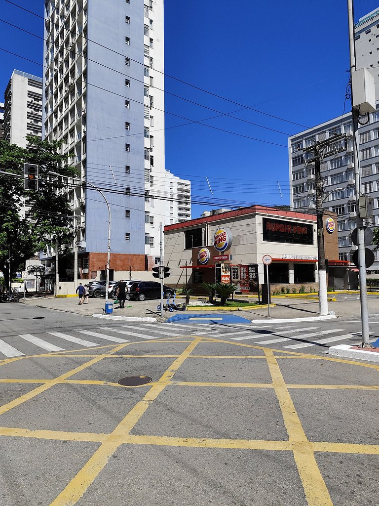 Apartamento pé na areia da praia das Astúrias Frente ao mar