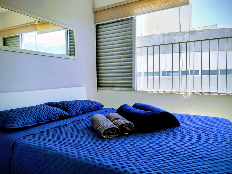 apartamento pé na areia da praia do tombo frente ao mar