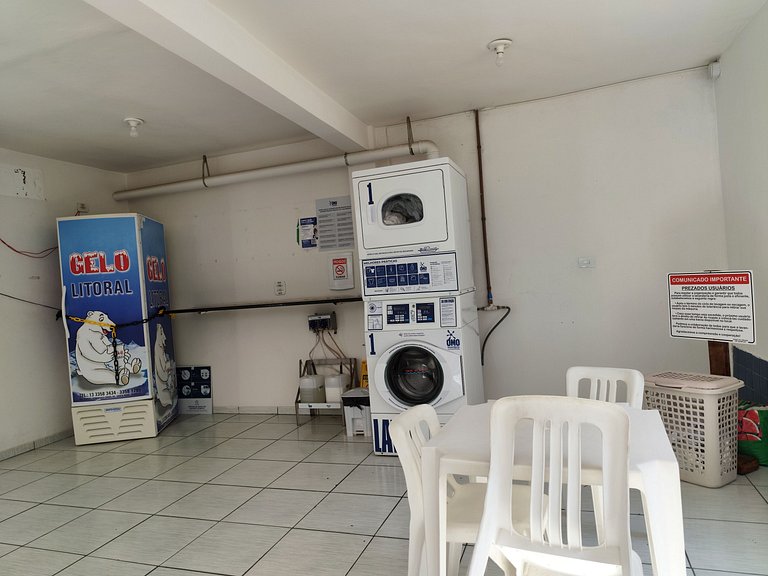 apartamento pé na areia da praia do tombo frente ao mar