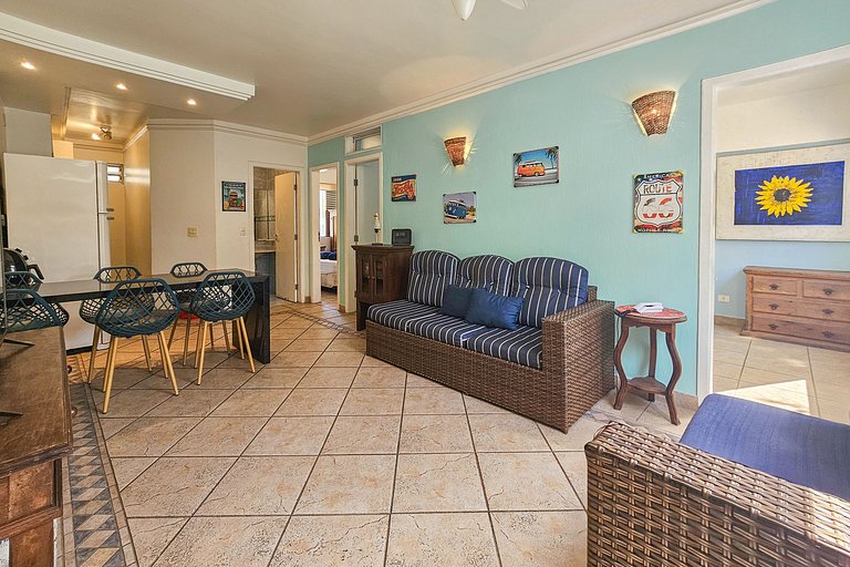 apto pé na areia praia do tombo frente ao mar bandeira azul