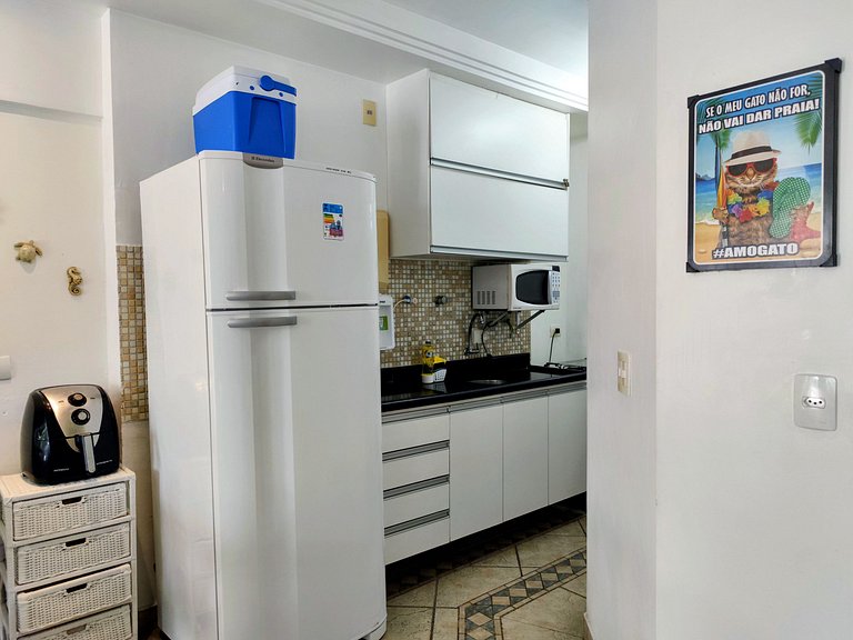 apto pé na areia praia do tombo frente ao mar bandeira azul