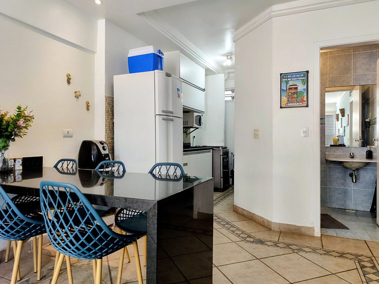 apto pé na areia praia do tombo frente ao mar bandeira azul