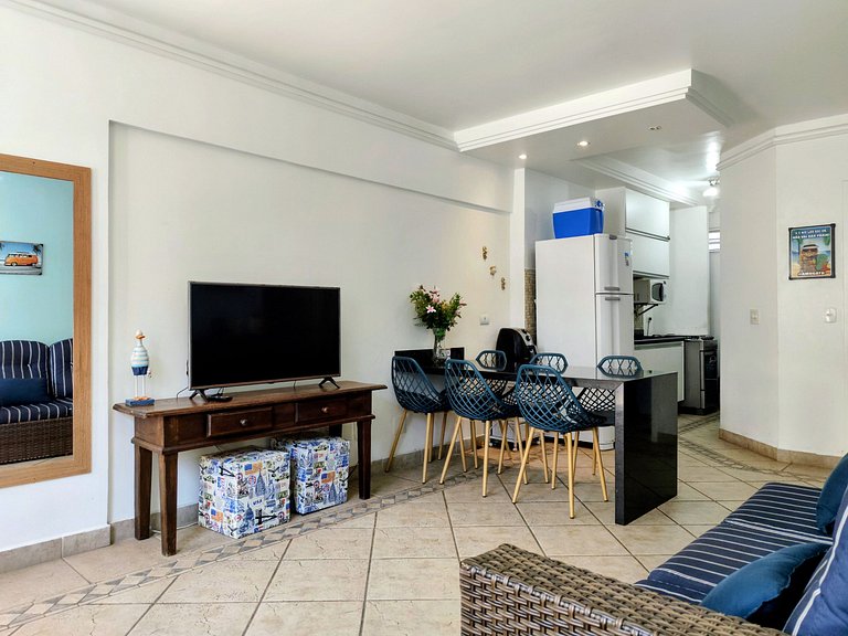 apto pé na areia praia do tombo frente ao mar bandeira azul