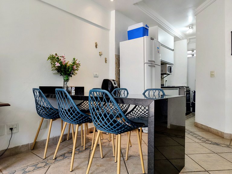 apto pé na areia praia do tombo frente ao mar bandeira azul