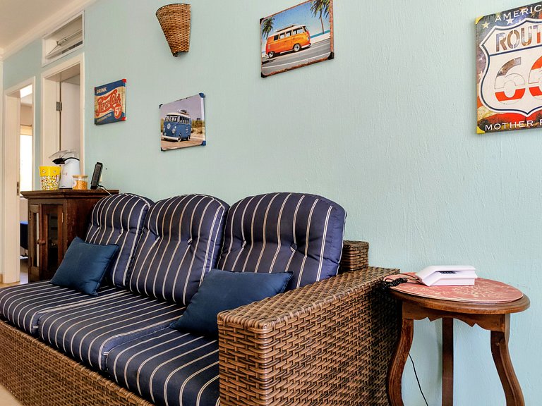 apto pé na areia praia do tombo frente ao mar bandeira azul