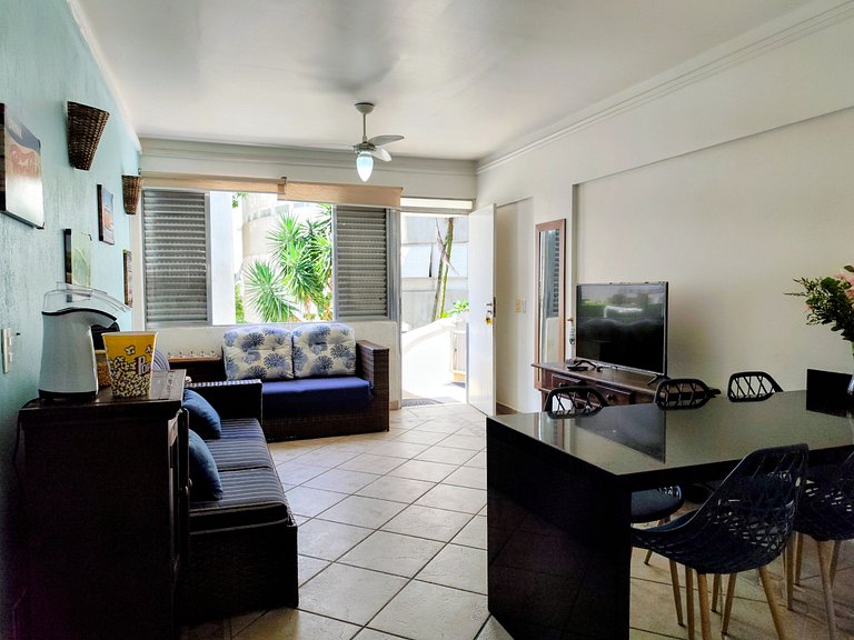 apto pé na areia praia do tombo frente ao mar bandeira azul