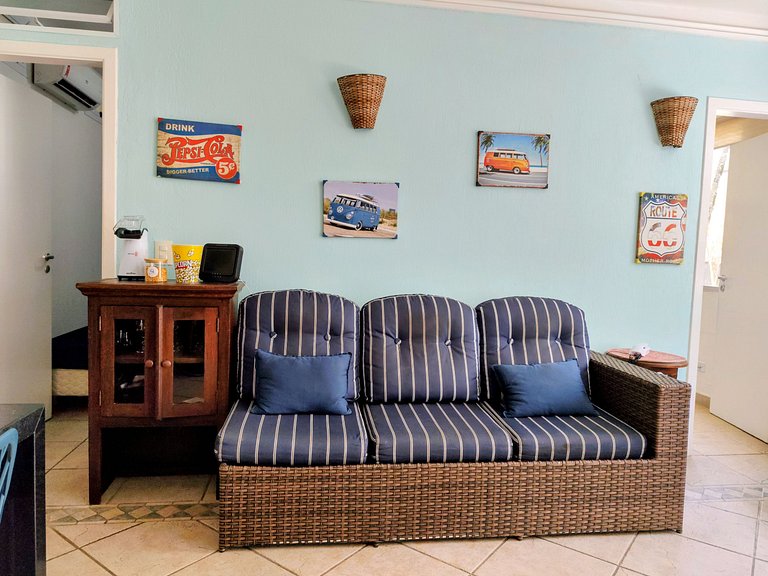 apto pé na areia praia do tombo frente ao mar bandeira azul