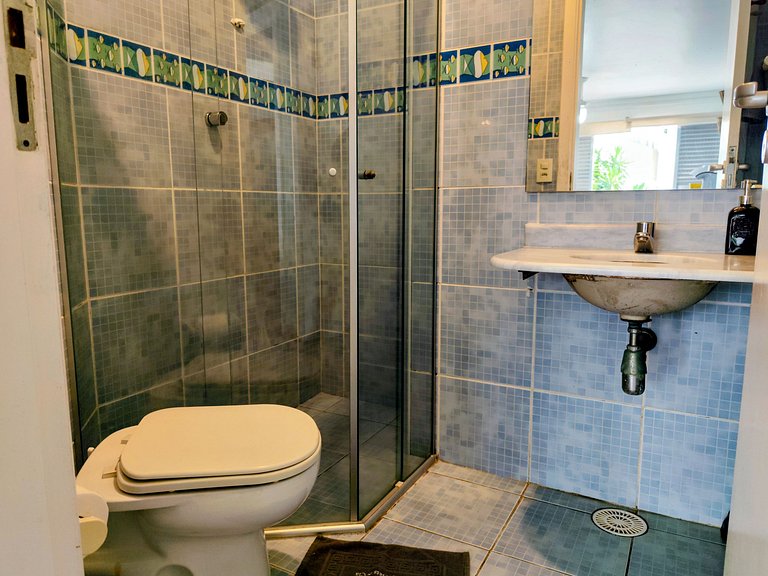 apto pé na areia praia do tombo frente ao mar bandeira azul