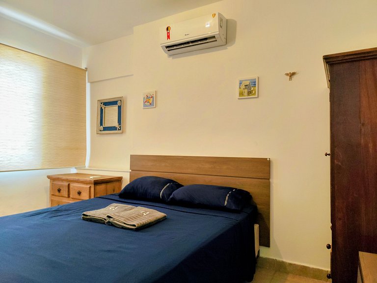 apto pé na areia praia do tombo frente ao mar bandeira azul