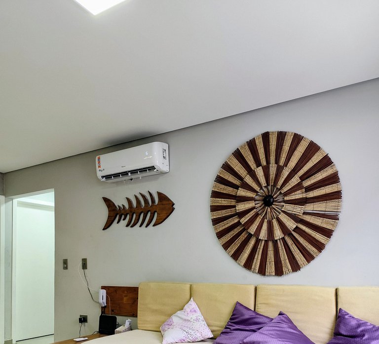 apto pé na areia praia do tombo frente ao mar bandeira azul