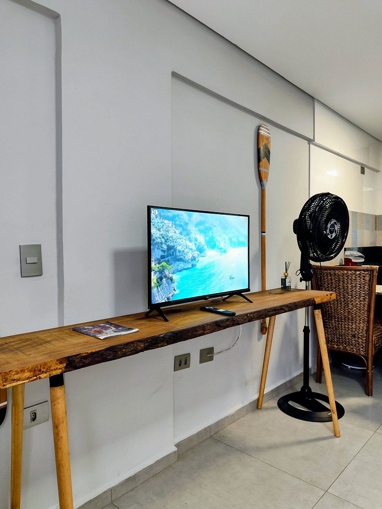 apto pé na areia praia do tombo frente ao mar bandeira azul