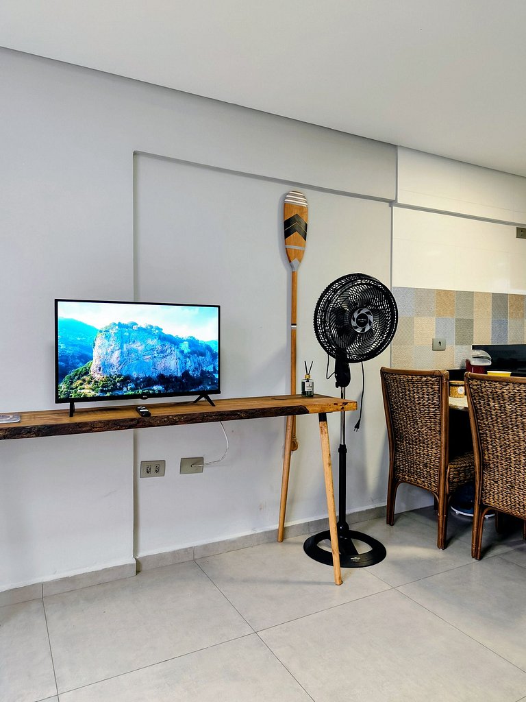 apto pé na areia praia do tombo frente ao mar bandeira azul