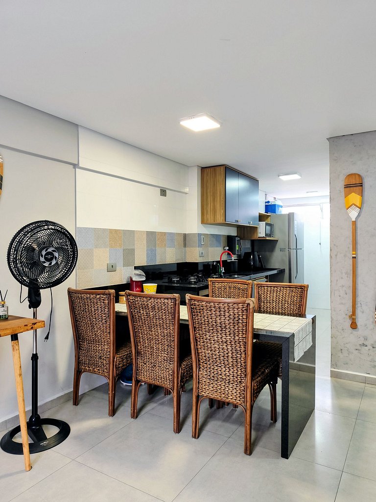 apto pé na areia praia do tombo frente ao mar bandeira azul