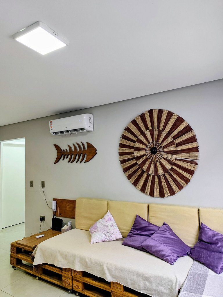 apto pé na areia praia do tombo frente ao mar bandeira azul