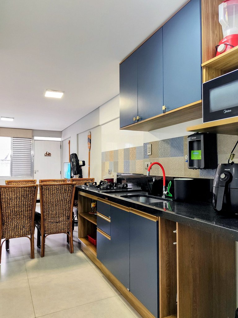 apto pé na areia praia do tombo frente ao mar bandeira azul