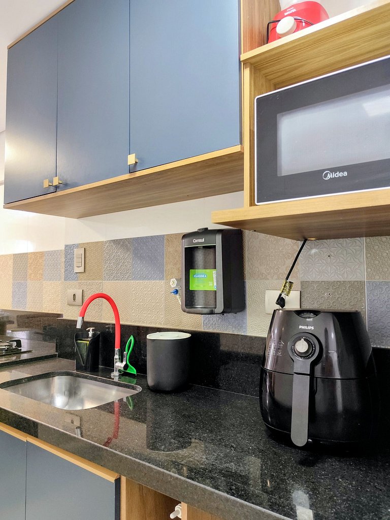 apto pé na areia praia do tombo frente ao mar bandeira azul