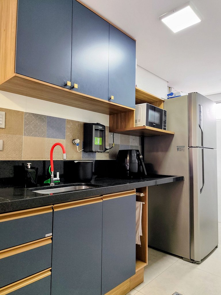 apto pé na areia praia do tombo frente ao mar bandeira azul