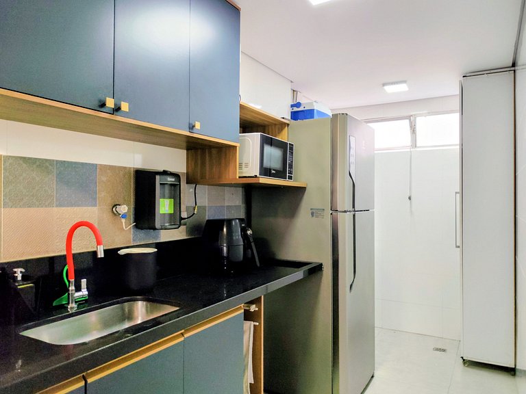 apto pé na areia praia do tombo frente ao mar bandeira azul