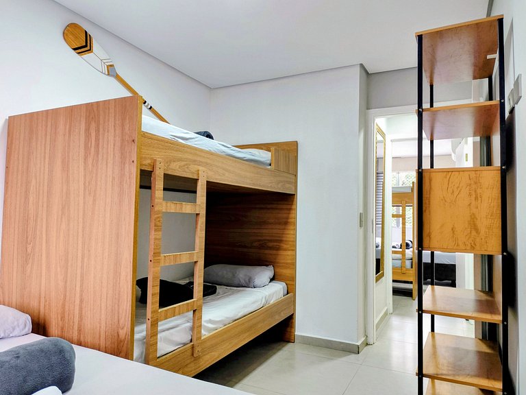 apto pé na areia praia do tombo frente ao mar bandeira azul