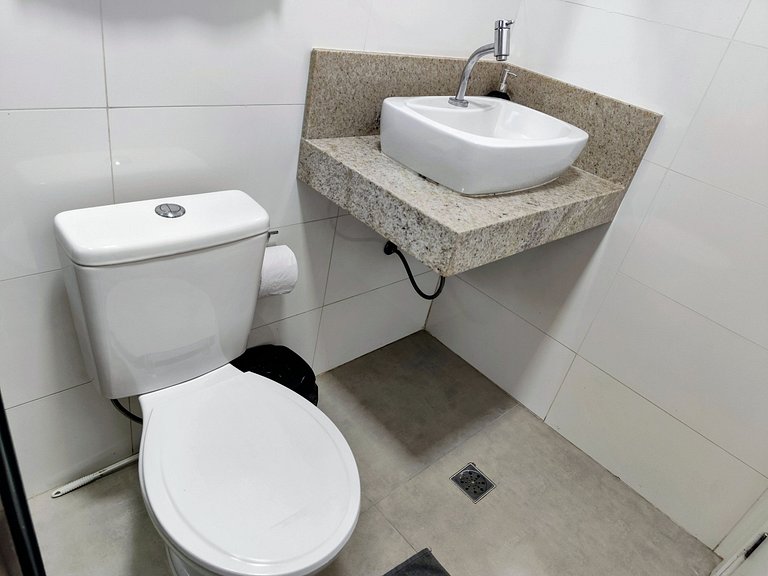 apto pé na areia praia do tombo frente ao mar bandeira azul