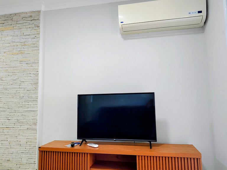Apartamento pé na areia da praia das Astúrias Frente ao mar