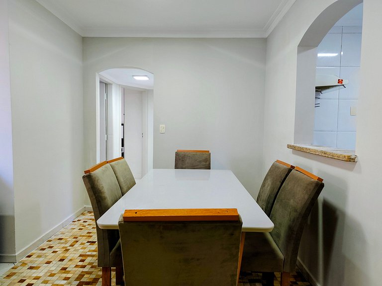 Apartamento pé na areia da praia das Astúrias Frente ao mar