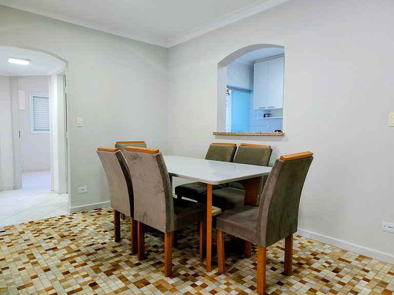 Apartamento pé na areia da praia das Astúrias Frente ao mar