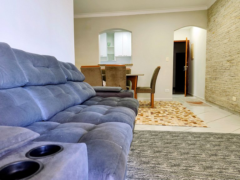 Apartamento pé na areia da praia das Astúrias Frente ao mar