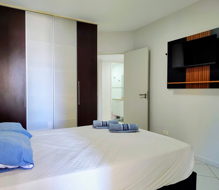 Apartamento pé na areia da praia das Astúrias Frente ao mar