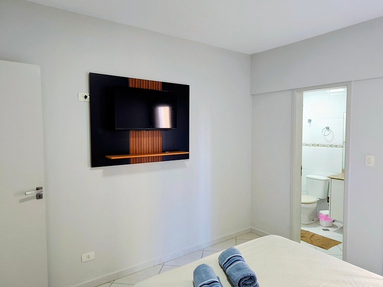 Apartamento pé na areia da praia das Astúrias Frente ao mar